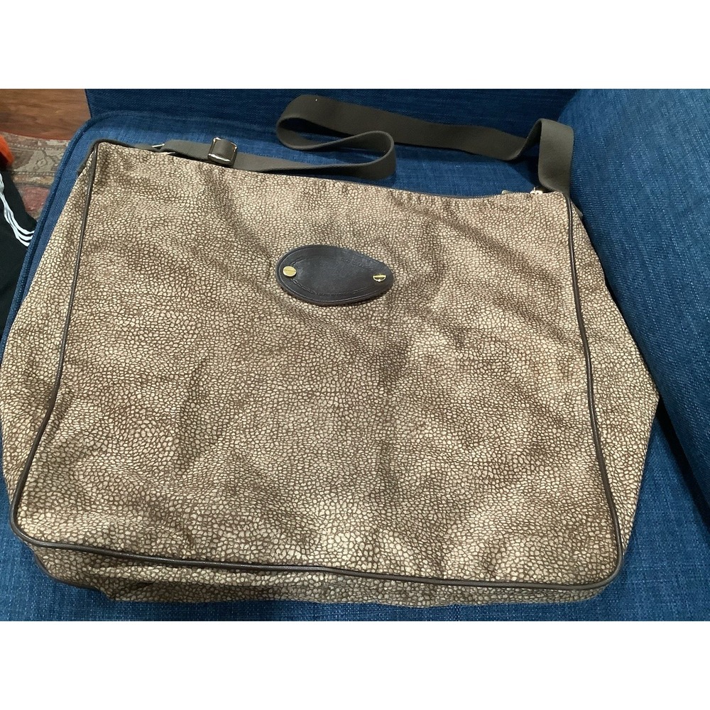 BORBONESE Shoulder bag nylon CML all over pattern